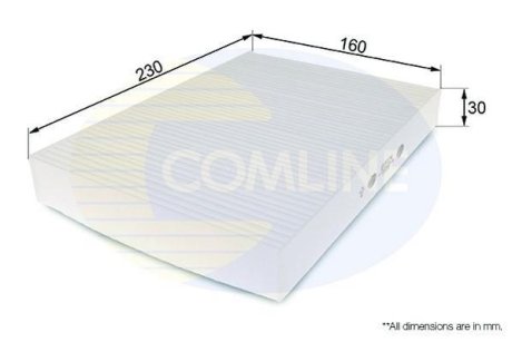 - Фільтр салону (аналогWP6928/LA87) COMLINE EKF124