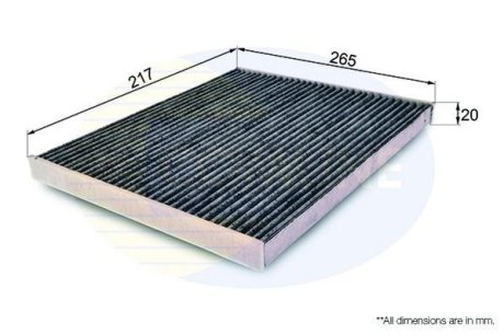 - Фільтр салону (аналогWP9250/LA306) COMLINE EKF137A