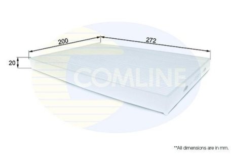 - Фільтр салону (аналогWP9370/LA408) COMLINE EKF190