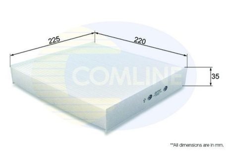 - Фільтр салону (аналогWP9142) COMLINE EKF193