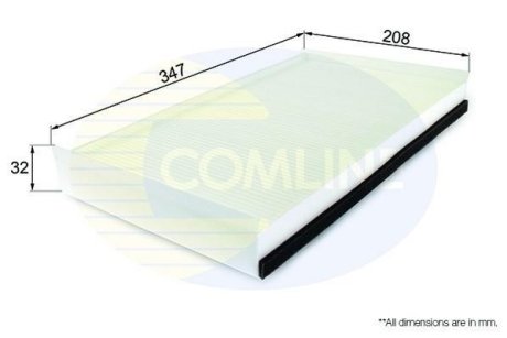 - Фільтр салону (аналогWP9222/LA229) COMLINE EKF279