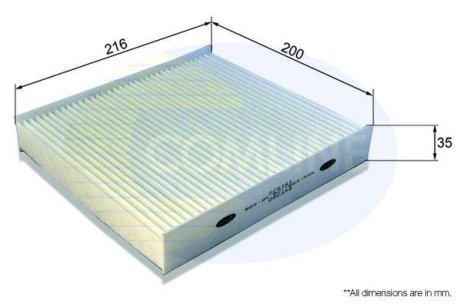 - Фільтр салону (аналогWP2110/LA923) COMLINE EKF380