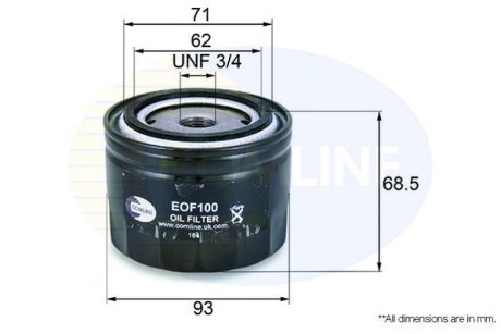 - Фільтр оливи (аналогWL7168/OC384) COMLINE EOF100