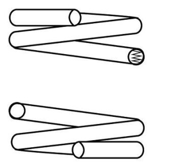 Пружина подвески задняя (кратно 2) Audi 80, 90 1.6-2.3 (14.950.272) CS Germany 14950272