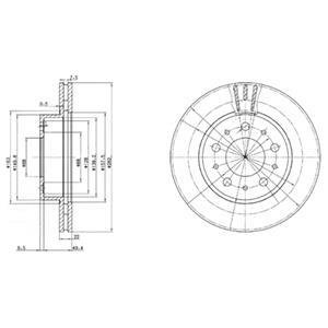 VOLVO диск гальмівний передній 740-760,940-960 Delphi BG2425