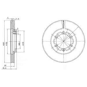 Гальмівний диск Delphi BG2524