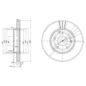 Гальмівний диск Delphi BG3240C