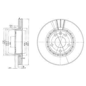 Диск тормозной Delphi BG3768