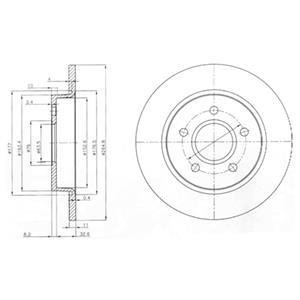 Гальмівний диск Delphi BG3896