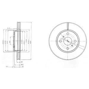 Гальмівний диск Delphi BG4053