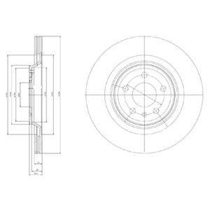 Диск гальмівний Delphi BG4078