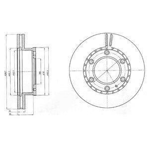 Диск гальм. передн. FORD BT-50 Delphi BG4297