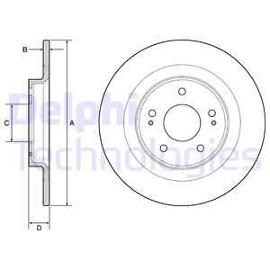 Диск гальмівний Delphi BG4924C