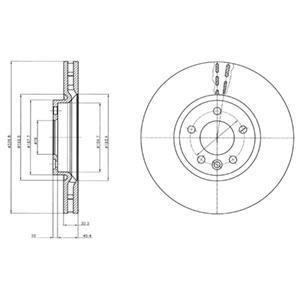 VW диск гальмівний передн.T5,6 09- Delphi BG9106