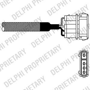 SKODA Кисневий датчик (лямбда зонд) Felicia 1,3/1,6 VW Caddy 1,6 Delphi ES1097612B1