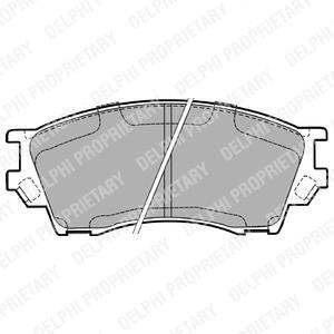 MAZDA гальмівні колодки передн.Xedos 9 93- Delphi LP1063