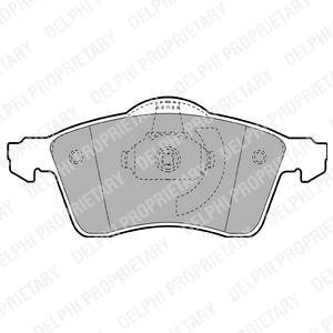 VW гальмівні колодки перед. T4 (15&quot;) сист.Teves! Delphi LP1092