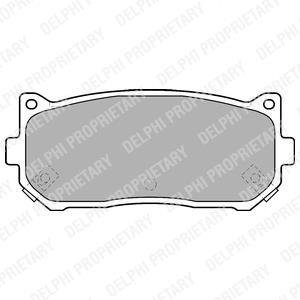 Комплект гальмівних колодок Delphi LP1528