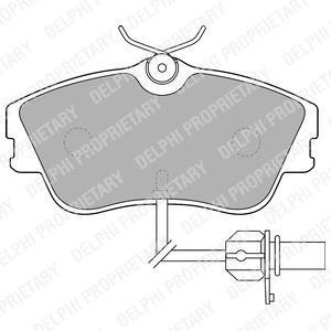 VW гальмівні колодки перед (з датчик. T4 Delphi LP1542