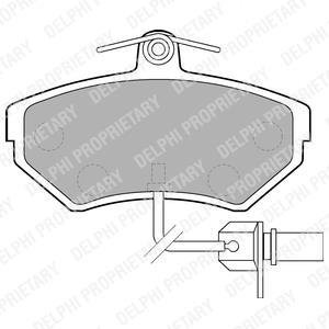 VW гальмівні колодки перед. AUDI A4 94-01Passat 96-00 Delphi LP1631