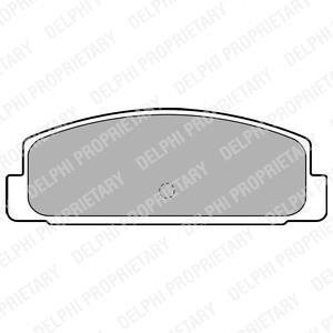 MAZDA гальмівні колодки задні Mazda 6 02-, 323 00-03, 626 99-02, Premacy Delphi LP1766