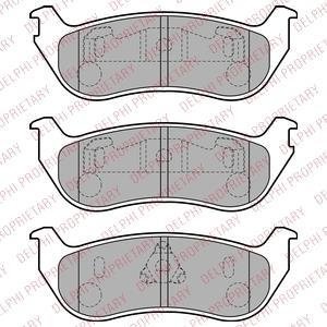 JEEP гальмівні колодки задн. Cherokee 01- Delphi LP1859