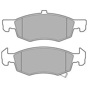 OPEL колодки гальм. передн. Corsa E 1,0-1,6 14- Delphi LP3163