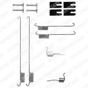 LANDROVER К-т установчий задніх гальм. колодок Freelander 1,8-2,0 -06 Delphi LY1323