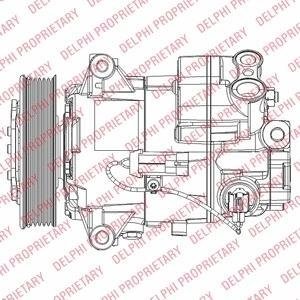 OPEL компресор кондиціонера ASTRA J Sports Tourer, INSIGNIA A 08- Delphi TSP0155948