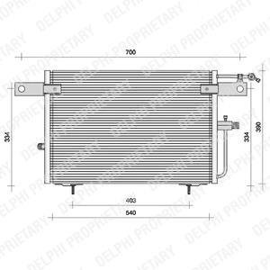 VW радіатор кондиціонера Audi 100 92-,A6 94- Delphi TSP0225083