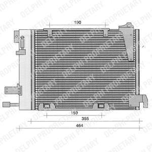 OPEL радіатор кондиціонера Astra G, Zafira A Delphi TSP0225221