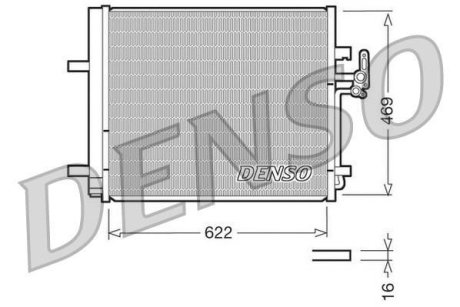 Радіатор кондиціонера (Конденсатор) DENSO DCN10016