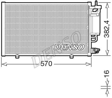 Конденсер кондиціонера DENSO DCN10051 (фото 1)