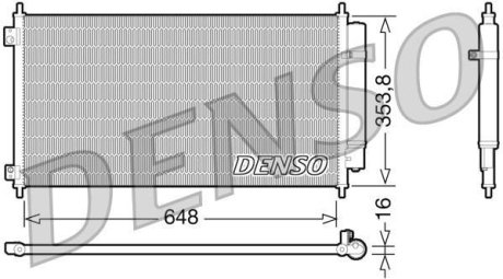 Радіатор кондиціонера (Конденсатор) DENSO DCN40010