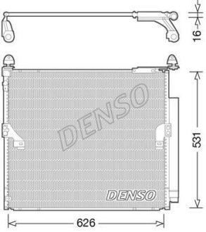 Конденсатор кондицiонера TOYOTA Land Cruiser "3,0-4,0 "09>> DENSO DCN50038