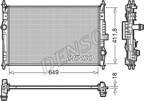 Радиатор охлаждения DENSO DRM21103 (фото 1)