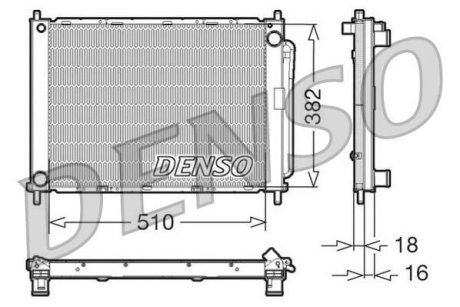 Радиатор охлаждения DENSO DRM23100