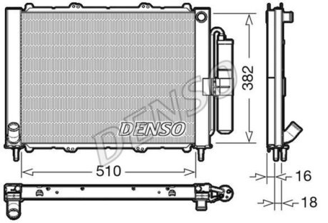 Радіатор охолоджування DENSO DRM23103