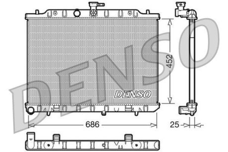 Радиатор охлаждения DENSO DRM46007 (фото 1)