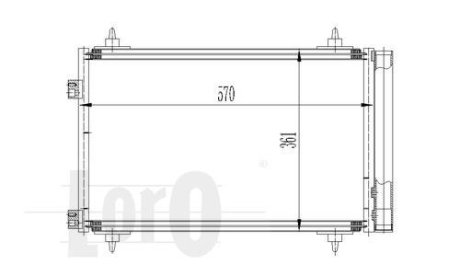 Радіатор кондиціонера Berlingo/Peugeot Partner 1.6i 08-18 DEPO 0090160015 (фото 1)