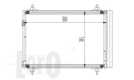 Радіатор кондиціонера Berlingo/Partner 1.6HDI 08- DEPO 0090160016