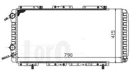 Радіатор охолодження двигунаJumper/Ducato/Boxer 1.9D-2.8D 94- (+AC) DEPO 0090170006 (фото 1)