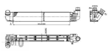 Радіатор інтеркулера DUSTER 1.5 dCi 10- DEPO 0100180003 (фото 1)