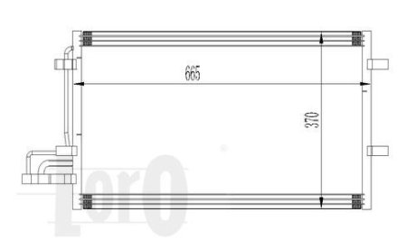 Конденсатор кондиціонера FOCUS C-MAX/FOCUS II 1.6i/1.4 i 16V 03- DEPO 0170160015 (фото 1)