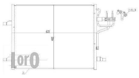 Радіатор кондиціонера KUGA (CBV) (08-) 2.0 TDCi DEPO 0170160027 (фото 1)