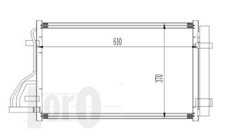 Радіатор кондиціонера HYUNDAI i30 1.6 07-11 DEPO 0190160009