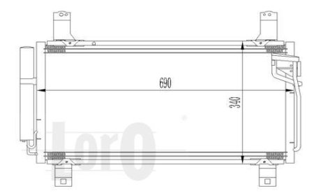 Радіатор кондиціонера (з осушувачем) Mazda 6 1.8-2.5 07-13 DEPO 0300160012 (фото 1)