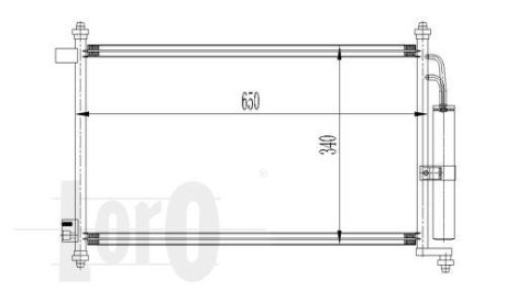 Радіатор кондиціонера MICRA 12/14 AT 03-04 DEPO 0350160023