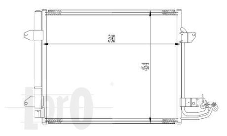 Радіатор кондиціонера Caddy 04-/Touran 03- DEPO 0530160017