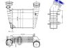 Радіатор інтеркулера PASSAT 1.8 00-05 DEPO 0530180001 (фото 1)